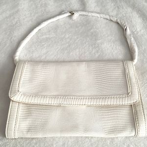 White Clutch with Chain